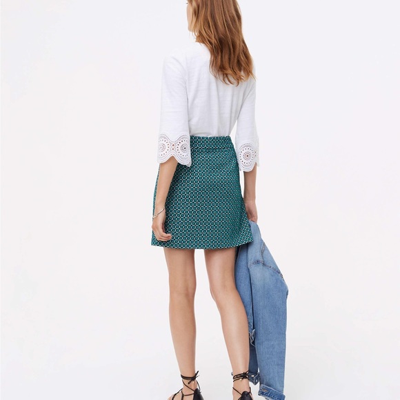 Loft Tiled Jacquard Mini Skirt - Picture 2 of 8